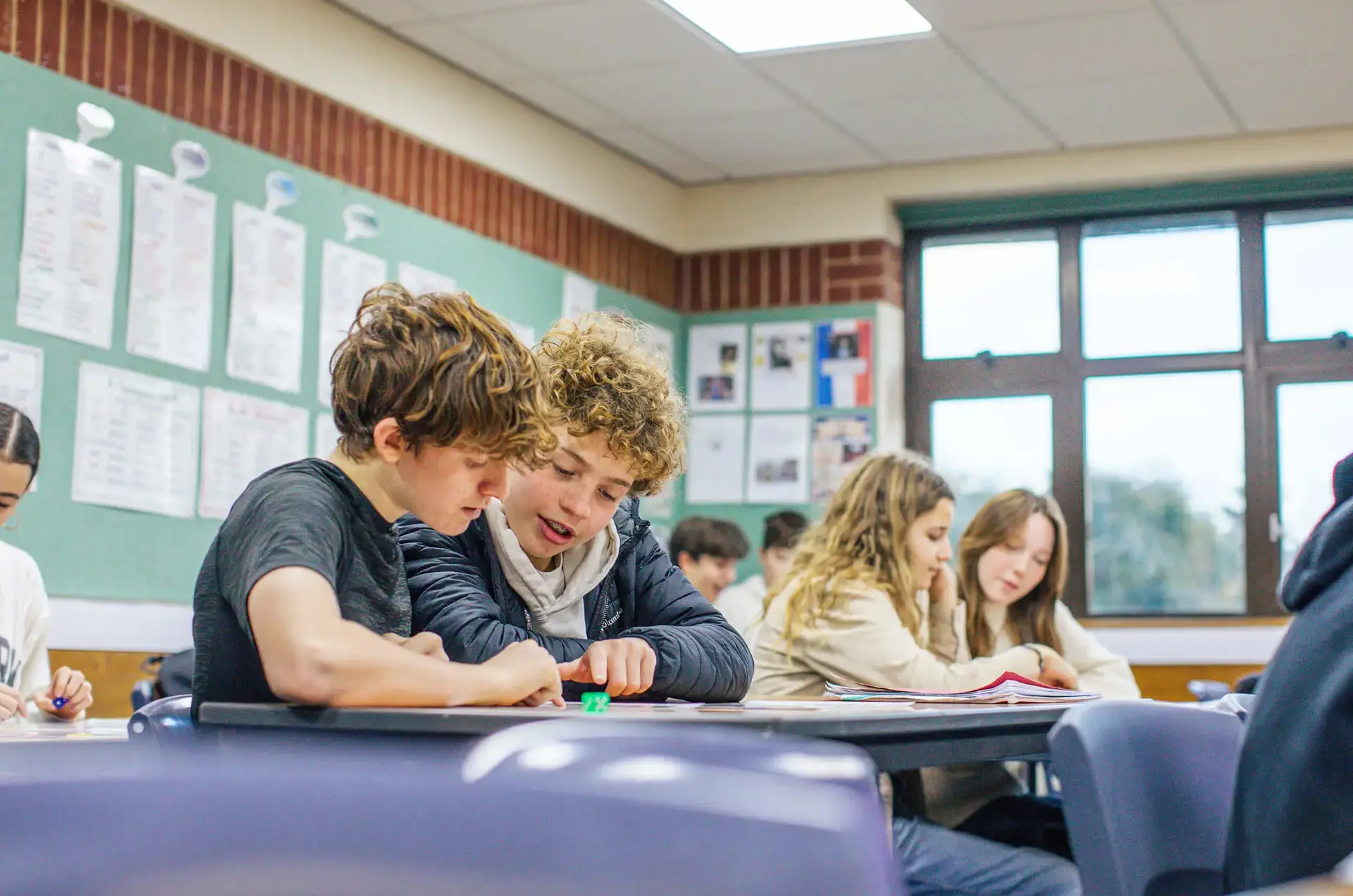 Students in class at St Chris