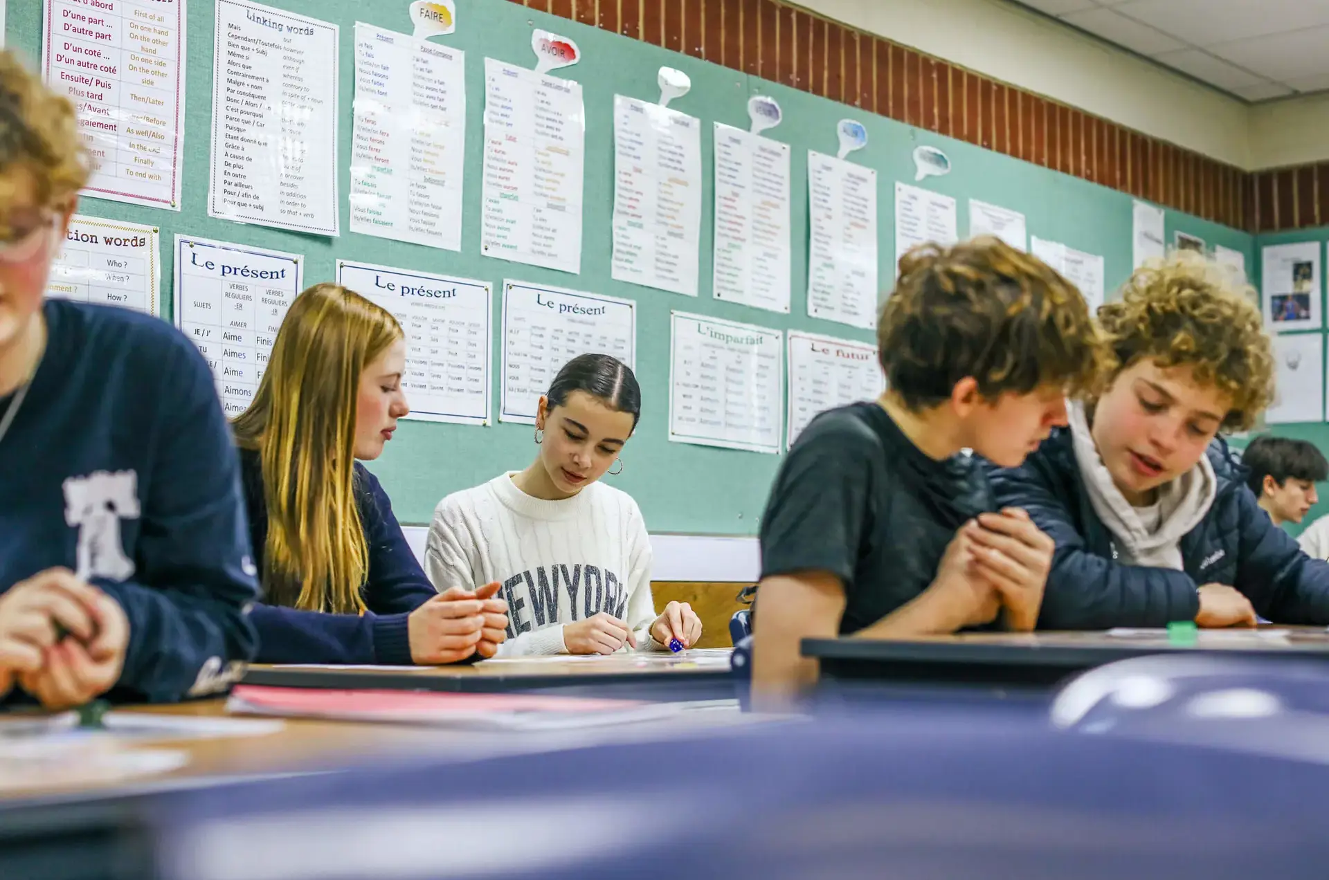 Senior School pupils in class at St Chris
