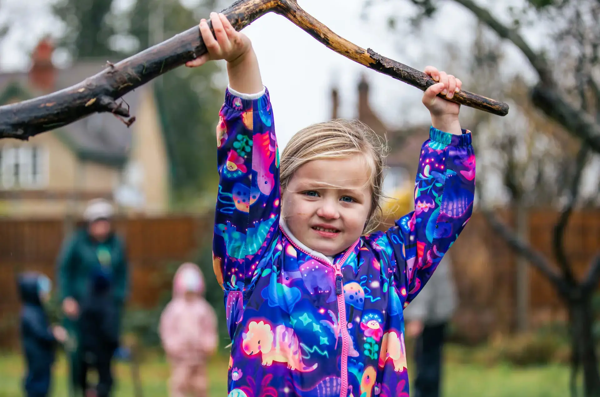 Junior School student in Forest School at St Chris