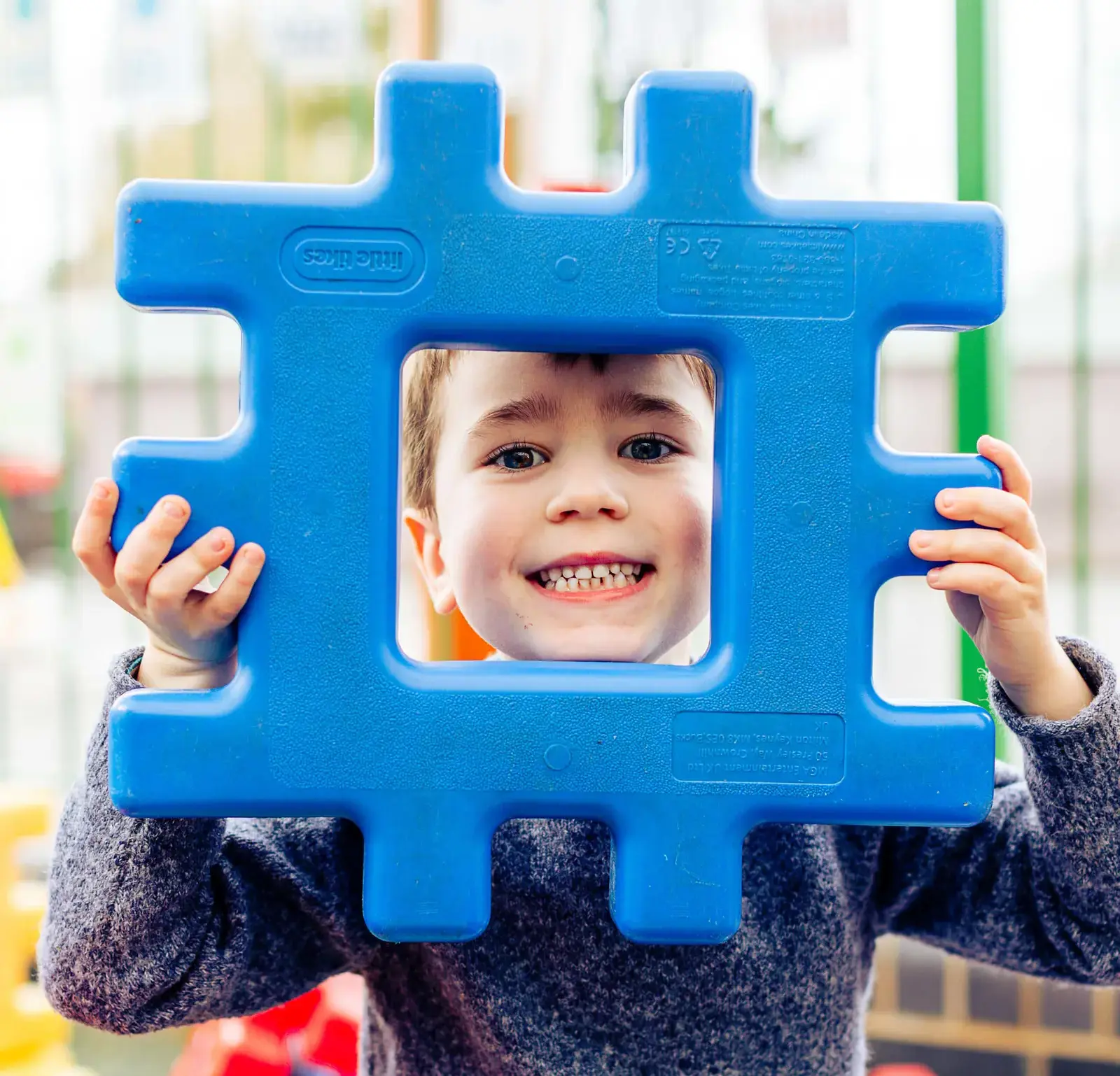 Junior School pupil playing outside at St Chris