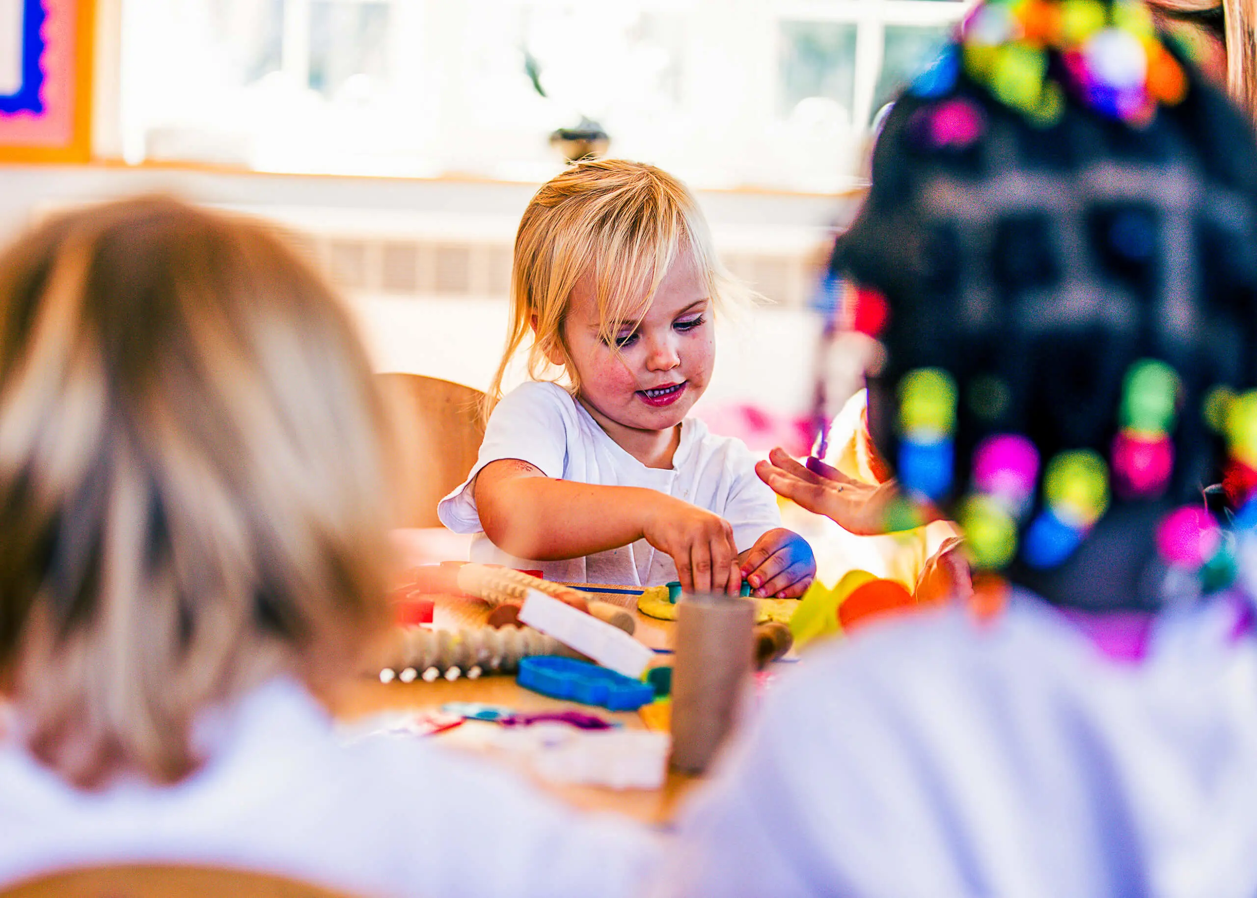 Child in class at St Chris Nursery