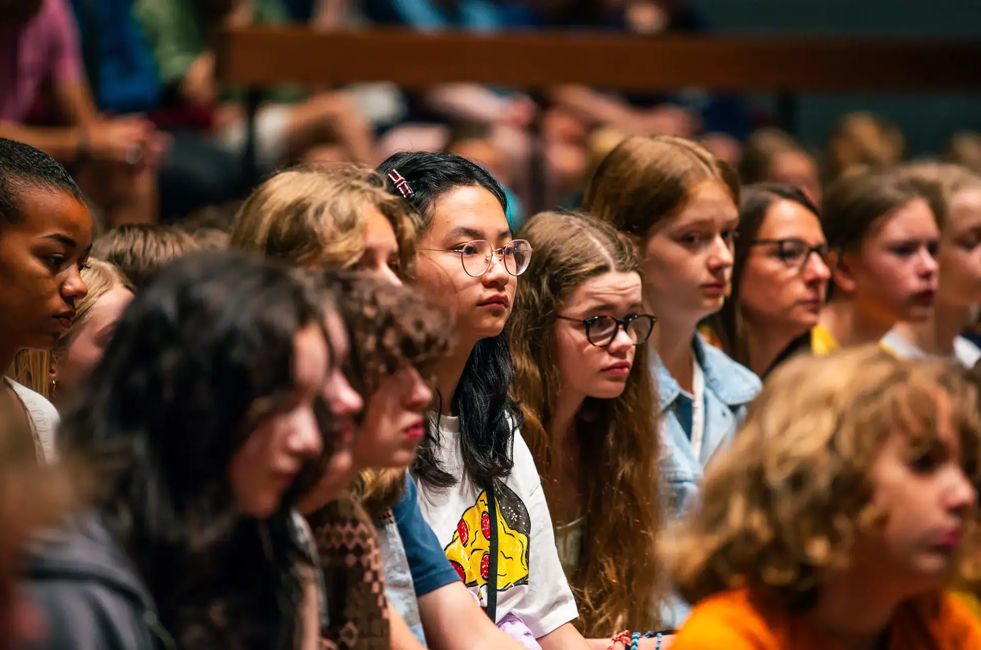 Senior School pupils in assembly at St Chris
