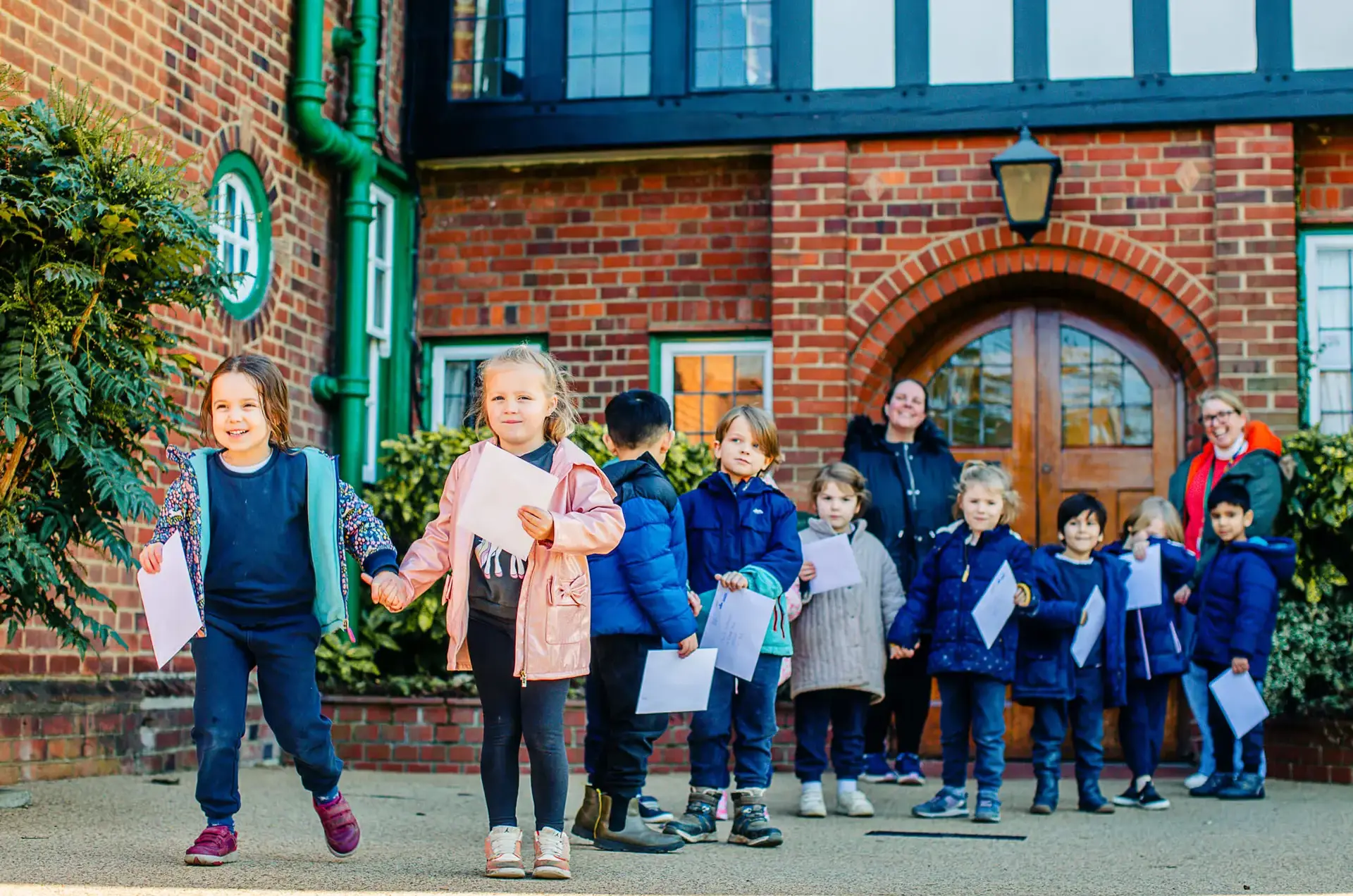 Junior School pupils on a trip at St Chris