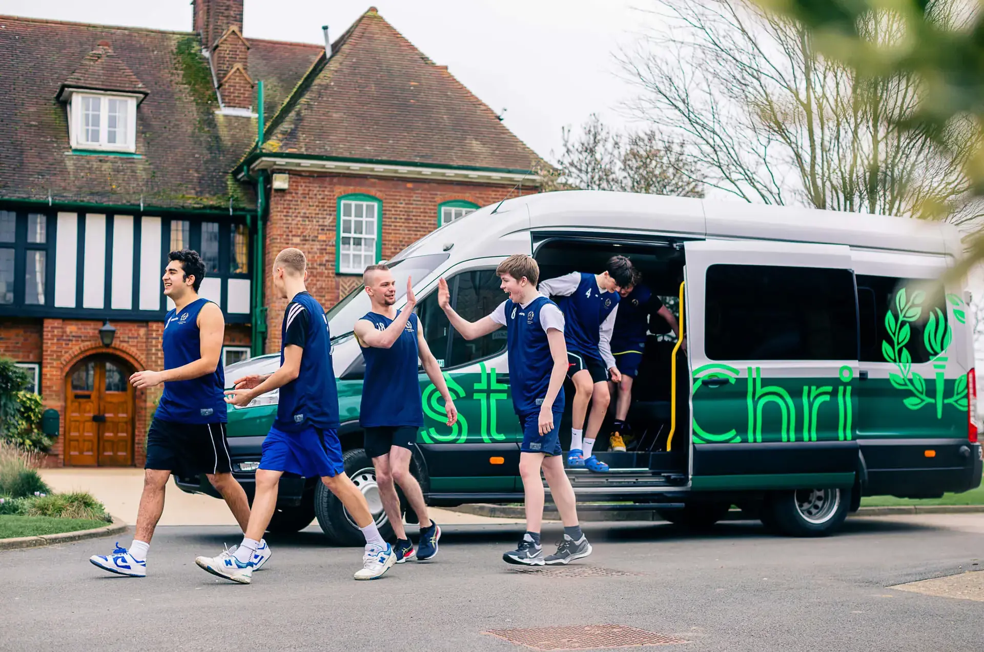 St Chris basketball team